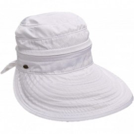 Sun Hats Deluxe Nylon Zip Face Saver Sun Summer Hat - White - C511VS0WDX5 $59.68