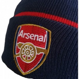 Baseball Caps Soccer Team Embroidered Hat Men/Women Fashionable Knitted Beanie Hat - Arsenal Navy Blue - CB192CLLGD6 $14.60