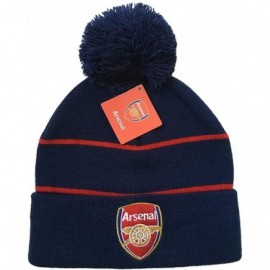Baseball Caps Soccer Team Embroidered Hat Men/Women Fashionable Knitted Beanie Hat - Arsenal Navy Blue - CB192CLLGD6 $14.60