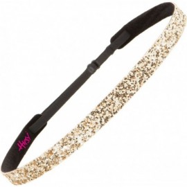 Headbands Women's Adjustable NO SLIP Bling Glitter Headband Mixed Pack (Golden Rod 2pk) - Golden Rod 2pk - C6119E7AY5R $13.07