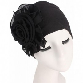 Skullies & Beanies Cancer Turbans Twisted Headwear Flowers - Black - C918XSADZ39 $7.66