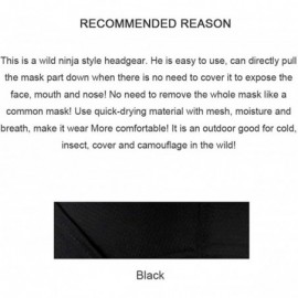 Balaclavas Military Balaclava Headwear Tactical Wind Resistant - Black-all - CU18YES9GSG $13.58