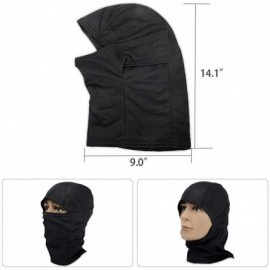 Balaclavas Military Balaclava Headwear Tactical Wind Resistant - Black-all - CU18YES9GSG $13.58