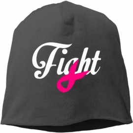 Skullies & Beanies Fight Breast Cancer Awareness Fight Wool Hat Women/Men Soft Stretch Knit Beanie Hat Winter Warm Skull Cap ...