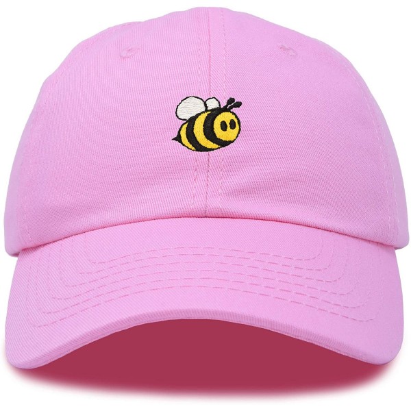 Baseball Caps Bumble Bee Baseball Cap Dad Hat Embroidered Womens Girls - Light Pink - CY18W4C6LYA $13.16