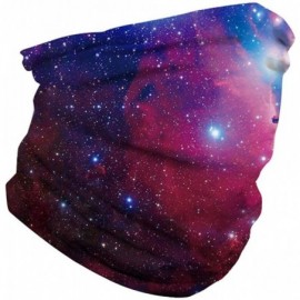 Balaclavas Cloth Bandana Face Mask for Women Men Galaxy Headband Headwear Head Wrap Scarf Neck Balaclava - Red Galaxy - CP197...