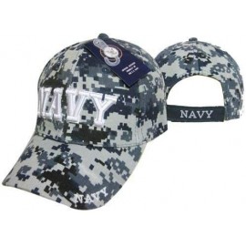 Baseball Caps U.S. Navy Veteran 3D Letters Digital Camo ACU Embroidered Cap Hat (Licensed) - CP187EKW56H $13.91