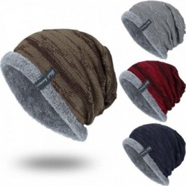 Skullies & Beanies Fashion Unisex Knit Cap Hedging Head Hat Beanie Cap Warm Outdoor Hat - Navy - CE18HYXHI9E $11.19