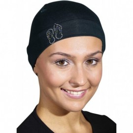 Skullies & Beanies Womens Soft Sleep Cap Comfy Cancer Hat with Studded Flip-Flops Applique - Navy - CP12O0TFO94 $32.11