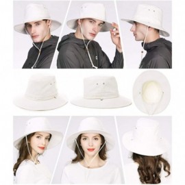 Sun Hats Packable Unisex Fishing Sun Hat Outdoor Safari Panama SPF 50 Travel for Men Women 56-61cm - White_00706 - C718QA8WIL...