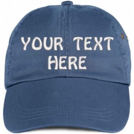 Baseball Caps Soft Baseball Cap Custom Personalized Text Cotton Dad Hats for Men & Women. Embroidered Your Text - Navy - CR19...