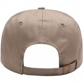 Baseball Caps Custom Baseball Hat-Snapback.Design Your Own Adjustable Metal Strap Dad Cap Visors - Khaki - C418KRKKDU6 $9.08