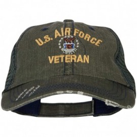 Baseball Caps US Air Force Veteran Military Embroidered Low Cotton Mesh Cap - Green - CV18L8UOYZ8 $18.99