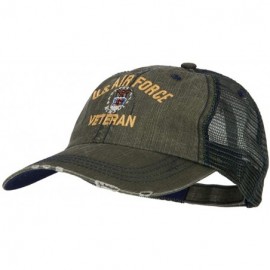 Baseball Caps US Air Force Veteran Military Embroidered Low Cotton Mesh Cap - Green - CV18L8UOYZ8 $18.99