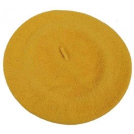 Berets Classic Wool Beret- Nevada Gold - CL11J41JMON $26.46