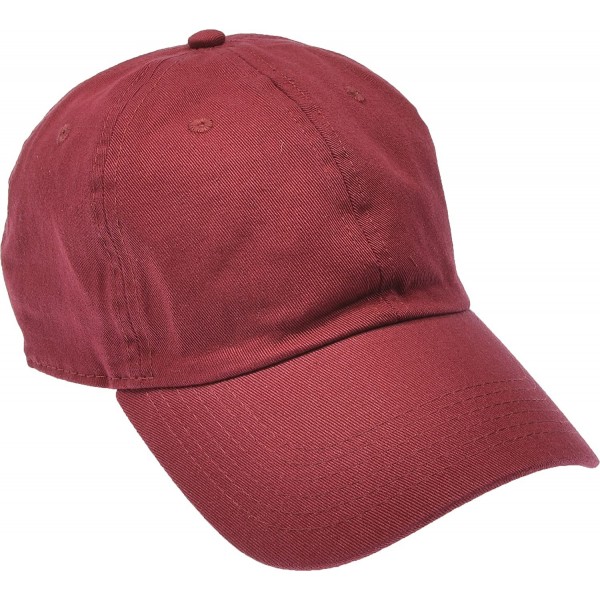 Baseball Caps Solid Cotton Cap Washed Hat Polo Camo Baseball Ball Cap [07 Dark Red](One Size) - CG1820KZ8CH $12.12