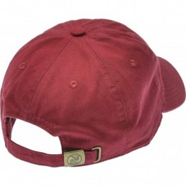 Baseball Caps Solid Cotton Cap Washed Hat Polo Camo Baseball Ball Cap [07 Dark Red](One Size) - CG1820KZ8CH $12.12