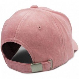 Baseball Caps Living My Best Life Pink Faux Suede Cap - CT18IKWXW9G $23.79