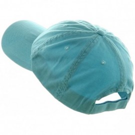 Baseball Caps Low Profile Dyed Cotton Twill Cap - Aqua - CI112GBUBHF $12.40