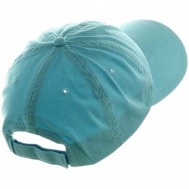 Baseball Caps Low Profile Dyed Cotton Twill Cap - Aqua - CI112GBUBHF $12.40