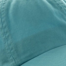 Baseball Caps Low Profile Dyed Cotton Twill Cap - Aqua - CI112GBUBHF $12.40