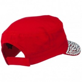 Baseball Caps American Flag Stones Military Cap - Red - CG11P5HIFON $28.90