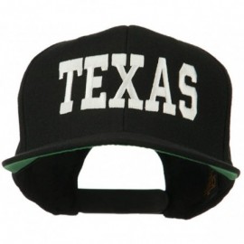 Baseball Caps College Texas Embroidered Snapback Cap - Black - CD11ND5PFHT $31.88