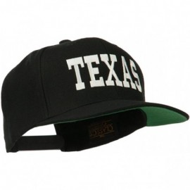 Baseball Caps College Texas Embroidered Snapback Cap - Black - CD11ND5PFHT $31.88