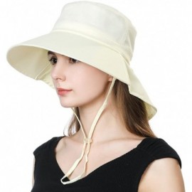 Skullies & Beanies Packable Sun Ponytail SPF 50 Hat for Small Head Women Summer Mask Neck Shade Gardening Fishing 55-57cm - C...