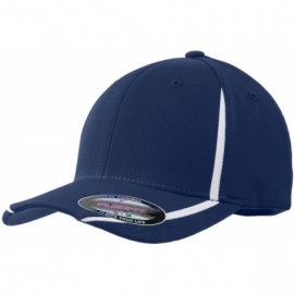 Baseball Caps Men's Flexfit Performance Colorblock Cap - True Navy/White - CY11QDSIAFV $22.16