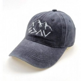 Baseball Caps Embroidered Baseball Cap Denim Hat for Men Women Adjustable Unisex Style Headwear - C-gray - C918ACE75UT $13.77