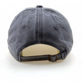 Baseball Caps Embroidered Baseball Cap Denim Hat for Men Women Adjustable Unisex Style Headwear - C-gray - C918ACE75UT $13.77