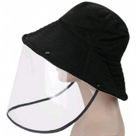 Visors Women Men Summer Visor Sun Hat Windproof Dustproof Full Protective Sun Hat - Black 2 - CN187GSLK8N $19.72