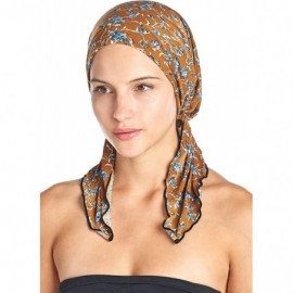 Skullies & Beanies Pre Tied Bandana Turban Chemo Head Scarf Sleep Hair Cover Hat - Brown Birds - CF1863Y2D5I $13.78