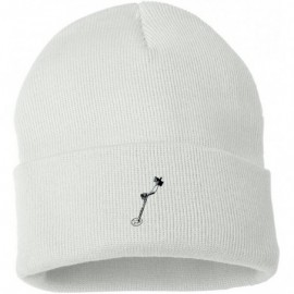 Skullies & Beanies Metal Detector Custom Personalized Embroidery Embroidered Beanie - White - C812NFHRDND $12.07