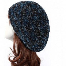 Skullies & Beanies Womens Chenille Snood Hairnet Headcover Knit Beret Beanie Cap Headscarves Turban-Cancer Headwear for Women...