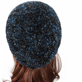 Skullies & Beanies Womens Chenille Snood Hairnet Headcover Knit Beret Beanie Cap Headscarves Turban-Cancer Headwear for Women...