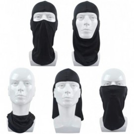 Balaclavas Lycra Balaclava Face Mask Motorcycle Cycling Outdoor Sports 2 Pack - Black+blue - CY18LTSH8MQ $12.46