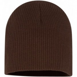 Skullies & Beanies Soft Wide Ribbed Beanie - SP1100 - Brown - C11838RCSDS $7.55