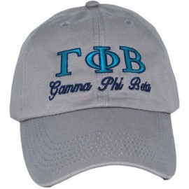 Skullies & Beanies Gamma Phi Beta Script Cap - Grey - CO12GI1OBLF $26.78