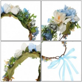 Headbands Flower Crown Headband Floral Headpiece Women Girl Bohemia Adjustable Tree Rattan Leaf Flower Garland Hair Wreath - ...