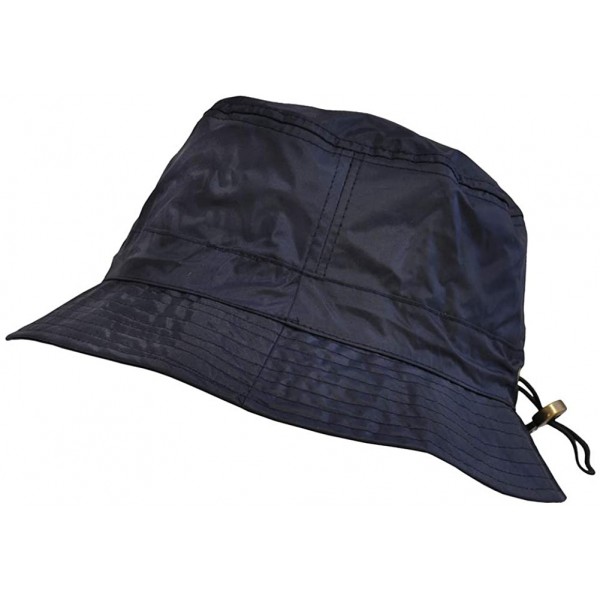 Bucket Hats Adjustable Waterproof Bucket Rain Hat in Nylon - 03-blue - C011UYFKOJZ $16.82