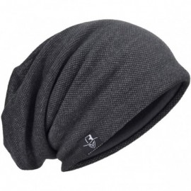 Skullies & Beanies Men Slouch Hollow Beanie Thin Summer Cap Skullcap B011h - 301-grey - CR17Z3IN85Z $12.96