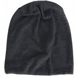 Skullies & Beanies Men Slouch Hollow Beanie Thin Summer Cap Skullcap B011h - 301-grey - CR17Z3IN85Z $12.96