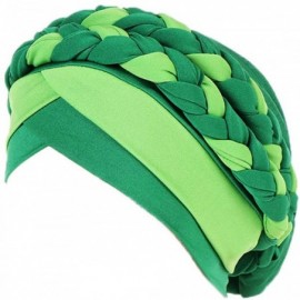 Skullies & Beanies Wearing India Hat Muslim Ruffle Wrap Cancer Chemo Amazing Soft Good Price - Mint Green - CZ18L9GZ5N9 $11.46