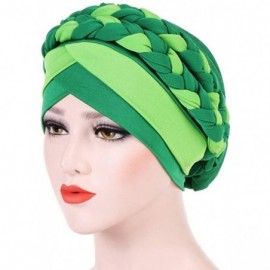 Skullies & Beanies Wearing India Hat Muslim Ruffle Wrap Cancer Chemo Amazing Soft Good Price - Mint Green - CZ18L9GZ5N9 $11.46