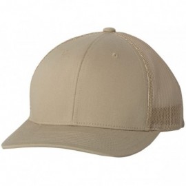 Baseball Caps Flexfit Retro Trucker Hat - Khaki - CR12CLXLLJT $9.98