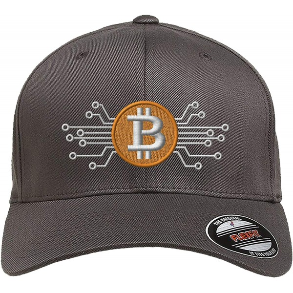 Baseball Caps Embroidered. 6477 Flexfit Baseball Cap. - Dark Grey - CF189RMZYOW $23.21