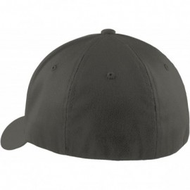 Baseball Caps Embroidered. 6477 Flexfit Baseball Cap. - Dark Grey - CF189RMZYOW $23.21