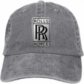 Baseball Caps Custom Rolls Royce Logo Fashion Hats for Mens Black - Gray - CN18QMDXOI2 $15.36